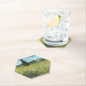 グリーン小麦フィールドビンセントゴッホ ペーパーコースター (インサイチュ)