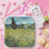 グリーン小麦フィールドビンセントゴッホ ペーパープレート (パーティー)