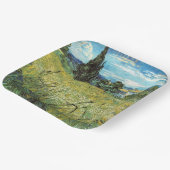 グリーン小麦フィールドビンセントゴッホ ペーパープレート (傾斜あり)