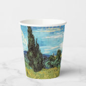 グリーン小麦フィールドビンセントゴッホ 紙コップ (左)