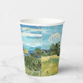 グリーン小麦フィールドビンセントゴッホ 紙コップ (右)