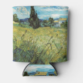 グリーン小麦フィールドビンセントゴッホ 缶クーラー (正面)