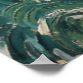 グリーン小麦畑 – ファンゴッホ- c1889 ポスター (角)