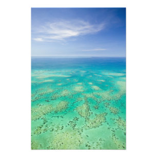 グリーン島の空中からの眺め グレートバリアリーフ フォトプリント