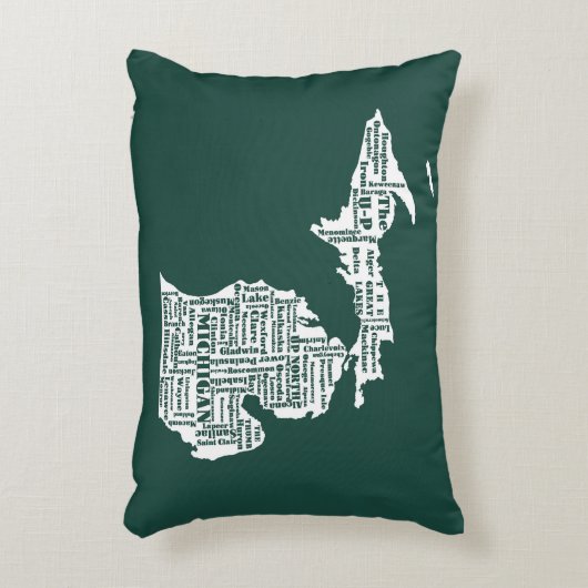 グリーン州オブミシガンシティズ アクセントクッション (正面(垂直))