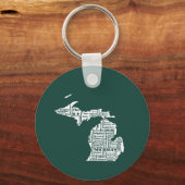 グリーン州オブミシガンシティズ キーホルダー (正面)