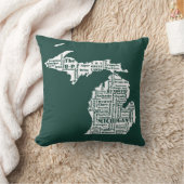 グリーン州オブミシガンシティズ クッション (ブランケット)