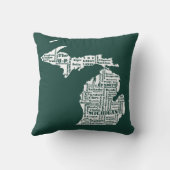 グリーン州オブミシガンシティズ クッション (裏面)