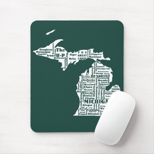 グリーン州オブミシガンシティズ マウスパッド (マウス)