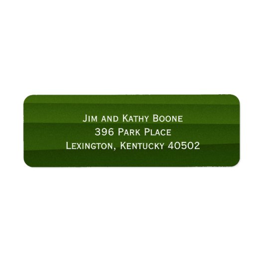 グリーン差出人住所 ラベル (正面)