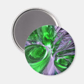 グリーン幽霊抽象芸術磁石 マグネット (正面/裏面)