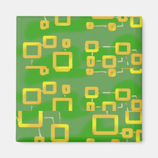 グリーン幾何磁石 マグネット (正面)