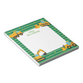 グリーン建築トラックパーソナライズされた（ユダヤ教の）バル・ミツバー ノートパッド (アングル)