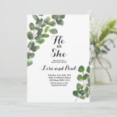 グリーン彼または彼女の性別が招待状を明かす 招待状 (スタンド正面)