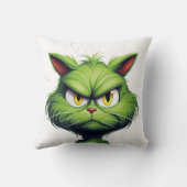 グリーン怒キャット クッション (裏面)