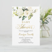 グリーン性別問わずベビーシャワー招待状 招待状 (スタンド正面)