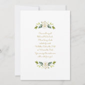 グリーン性別問わずベビーシャワー招待状 招待状 (裏面)