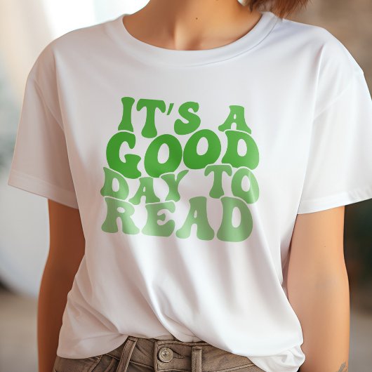 グリーン恋人を予約するには良読い日だ Tシャツ