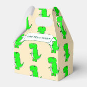 グリーン恐竜スケッチカスタム フェイバーボックス (裏面サイド)