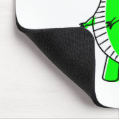 グリーン恐竜スケッチ マウスパッド (コーナー)