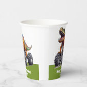 グリーン恐竜Tレックスモンスタートラックテーマ 紙コップ (右)