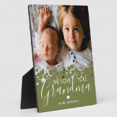 グリーン愛おばあちゃん写真 フォトプラーク (側面)