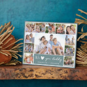 グリーン愛するパパ | 12フォトコラージュ フォトプラーク (側面)