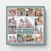 グリーン愛するパパ | 13フォトコラージュ フォトプラーク (正面)