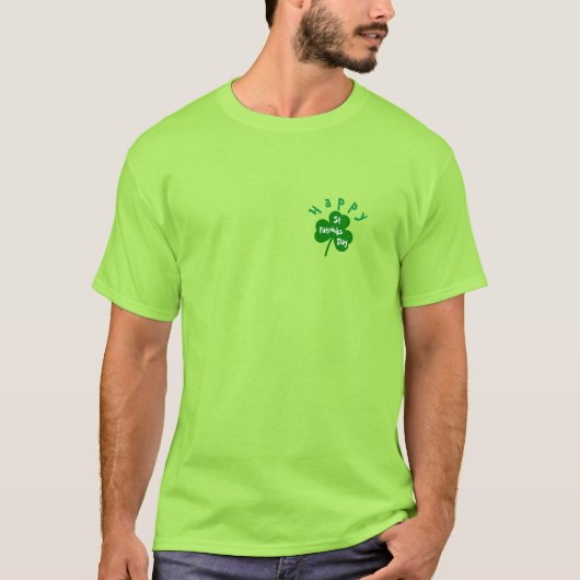 グリーン感じズのラッキーSPD、メンズ基本Tシャツ Tシャツ (正面)