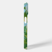 グリーン抽象アートモノグラム オーダーメイド 名前 Case-Mate iPhoneケース (裏面 / 右)