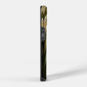 グリーン抽象ステンドグラス西風 iPhoneケース (右側面)
