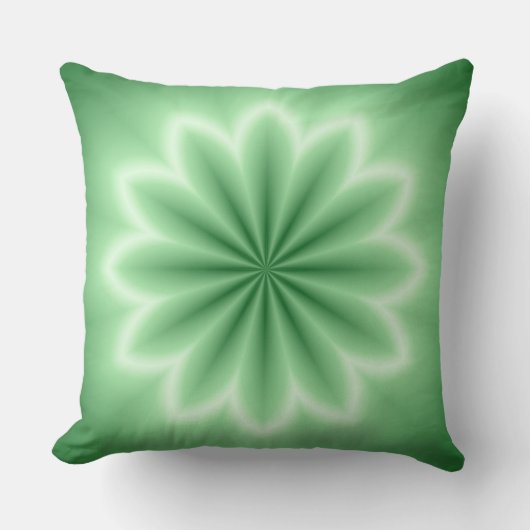 グリーン抽象芸術スター装飾用クッション クッション (正面)