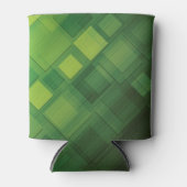 グリーン抽象芸術デザイン 缶クーラー (正面)