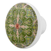 グリーン抽象芸術バイアレクサンドラ調理師 セラミックノブ (右)