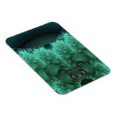 グリーン抽象芸術リリーパッド マグネット (右側)