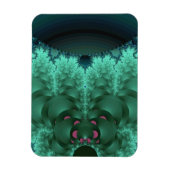 グリーン抽象芸術リリーパッド マグネット (縦)