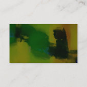 グリーン抽象芸術弁護士名刺 名刺 (裏面)