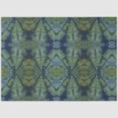 グリーン抽象芸術絞り染め伝統的パターンスタイル 薄葉紙 (正面)