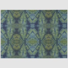 グリーン抽象芸術絞り染め伝統的パターンスタイル 薄葉紙