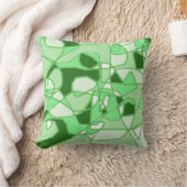 グリーン抽象芸術装飾用クッション クッション (ブランケット)