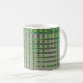 グリーン抽象芸術 1003 コーヒーマグカップ (正面右)