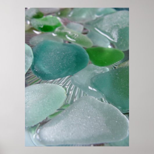 グリーン振動プリント ポスター (正面)