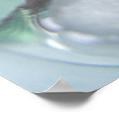 グリーン振動プリント ポスター (角)