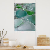 グリーン振動プリント ポスター (キッチン)