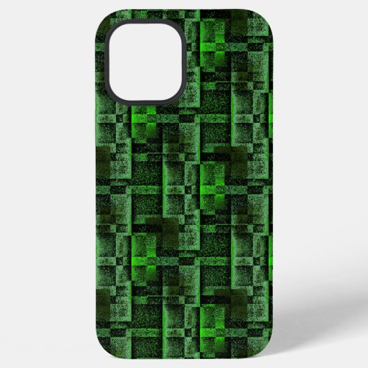 グリーン擬似大理石グラニット模様 iPhoneケース (裏面)