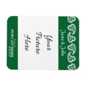 グリーン救ペイズリーの甘いマグネット マグネット (横)