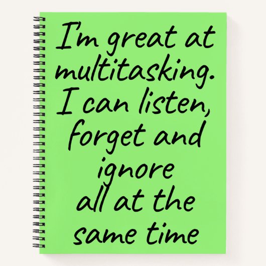 グリーン数々のタスク ノートブック (正面)