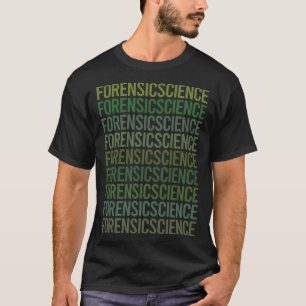 グリーン文字法医学の科学捜査 Tシャツ
