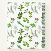 グリーン料理料理ガーデンハーブレシピ ノートブック (裏面)