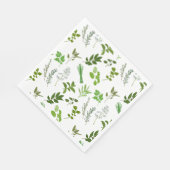 グリーン料理料理ガーデンハーブ スタンダードランチョンナプキン (角)